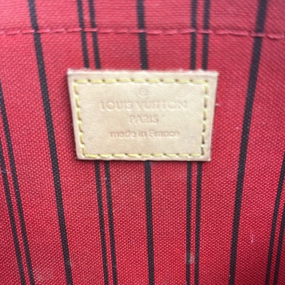 Louis Vuitton Neverfull Pochette Monogram Cherry - Picture 14 of 15